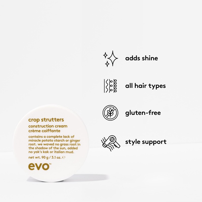 evo Crop Strutters Construction Cream - Medium Hold Smoothing Hair
