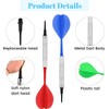 Zhenghebuy Darts with Plastic Tip, Portable Soft Darts Set with