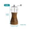 VEIZIBEE Pepper Mills, Classical Roast Black Manual Pepper Grinder Set，Hand