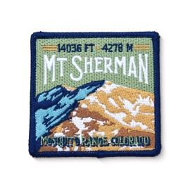Mt. Sherman Colorado 14er Embroidered Patch