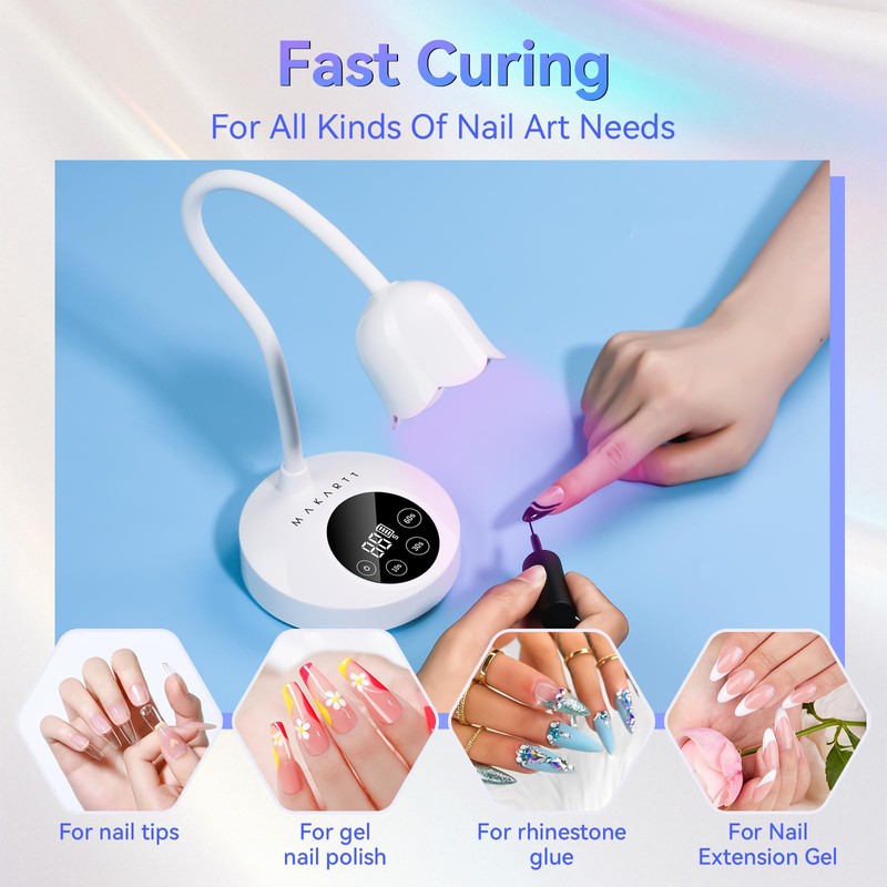 Makartt UV Nail Lamp: Mini UV Light for Gel Nails