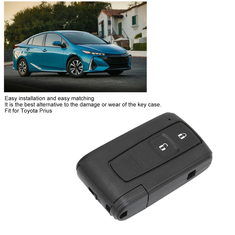 2 Buttons Car Key Fob Case Cover Remote Key Shell