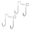 Lumivra 2Pcs Over Door Storage Hooks – Double Hanger for
