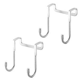 Lumivra 2Pcs Over Door Storage Hooks – Double Hanger for Bathroom, Kitchen, and Closet Organization
