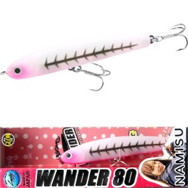 Lucky Craft Wonder 80 - Namisu Collaboration Color LUCKY CRAFT ESG Saltwater Lures Sinking Pencil Seabass Black Sea Bream Yellow Sea Bream Flounder Fishing Lure (3317 X-Ray Panic)