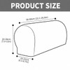 Wnote 2Pcs Stretch Sofa Armchair Covers for Recliner Couch Brown