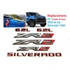 6PCS ZR2 6.2L Silverado Emblems 3D Badge Fender Rear Letter