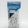 Bolsa Con 100 Grapas Para Cable Curva Blanca 6mm