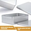 Empty Metal Tins Box with Lid,3 Pack Stainless steel Tins