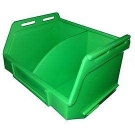 Kabi PB16 Plastic Storage Box/Parts Bin - Green Pack of 10