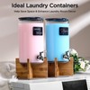 Spreccio Glass Laundry Detergent Dispenser with Holder,1.1 Gallon Laundry Liquid