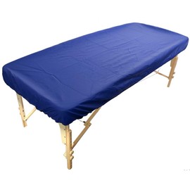 Promafit® Ayurvedic Lounger Cover - Water & Oil Resistant Polyurethane Protective Cover with Elastic Band - Ideal for Massages & Ayurvedic Therapies (Blue)