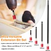 Eyech 4Pcs Drill Bit Extension Set 2/4/6/12”, Quick Release Magnetic