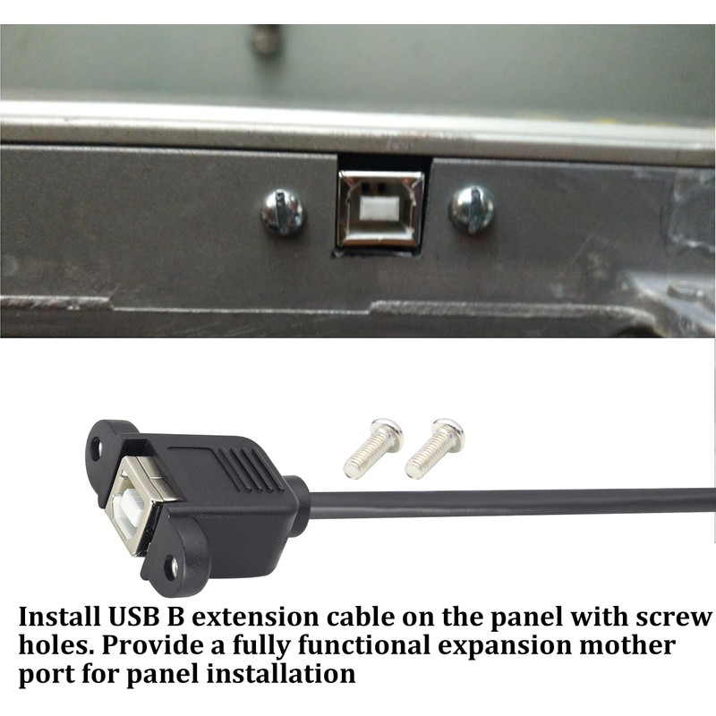 HCFeng Mini USB Printer Cable, Mini USB Male to USB
