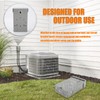 HUAREW 60 Amp AC Disconnect Metal Box, 240V Pull Out