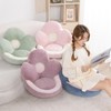 Cute Flower Gaming Chair Cushion with Backrest Non-Slip Tie, Comfy