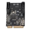Mini PCi E to 2 Port SATA Expansion Card 6Gbps