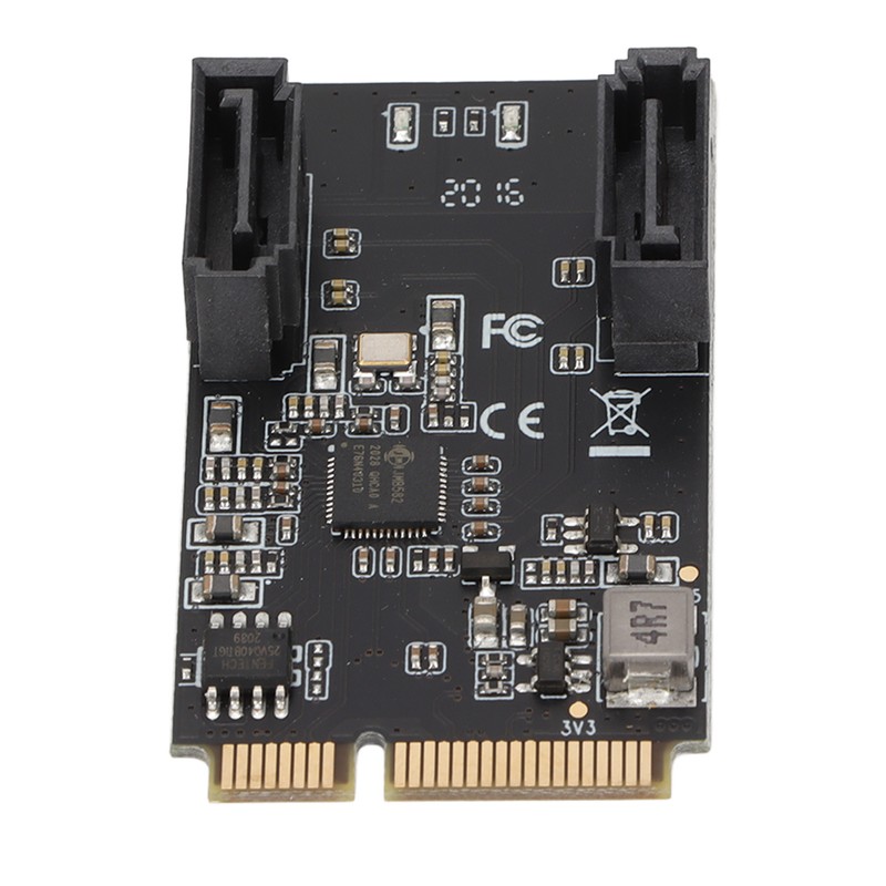 Mini PCi E to 2 Port SATA Expansion Card 6Gbps