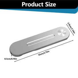 KEQAR Magnetic Laptop Phone Stand, Foldable Monitor Stand, Adjustable Phone Monitor Side Stand, Adjustable Camera Transmission Accessories, Laptop Phone Stand (Silver)