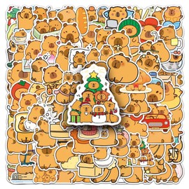 Capybara Sticker for Laptop (100 Pieces), Gift for Children, Teenagers, Adults, Boys, Capybara Waterproof Vinyl Sticker for Car, Motorcycles, Bicycle, Luggage, Skateboard, Scrapbook