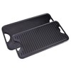 Victoria Rectangular Cast Iron Griddle. Double Burner Griddle, Reversible Griddle