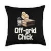 Baby Chicks in Homesteading with Off-grid Chick Throw Pillow