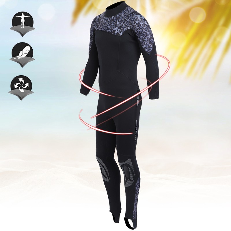 3MM Diving One Piece Swimsuit Long Sleeve Equipment for Snorkeling