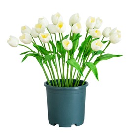 Nearly Natural 2ft UV Resistant Artificial Tulip Plant Indoor/Outdoor - Realistic Fake Plant for Home Decor