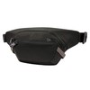 Travelon Anti-Theft Active Waist Pack, Black, 9.5 x 6 x
