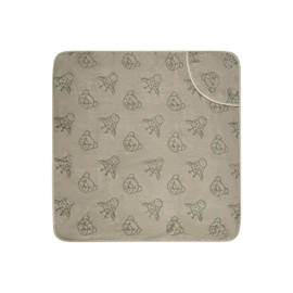 Sterntaler Baby Hooded Bath Towel 100x100cm Lion Leo - Soft, absorbent cotton bath towel with cute appliqué - For babies and toddlers, stone gray