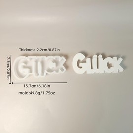 Silikonformen Gießformen Glück, Glück Silikonform Buchstaben Gießformen Silikon Glück Gipsform zum Gießen Wort Kerzenform Giessform Silikon Muttertags für Gips Kerzen