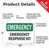 Response Kit OSHA Emergency Rigid Plastic Sign 10 Inch x