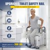 Lianjindun Toilet Safety Rails with Footrest, Folding & Portable Bathroom