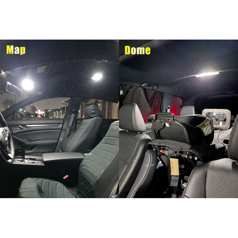 ENDPAGE 15-Pieces White Interior LED Light Kit Package Compatible With