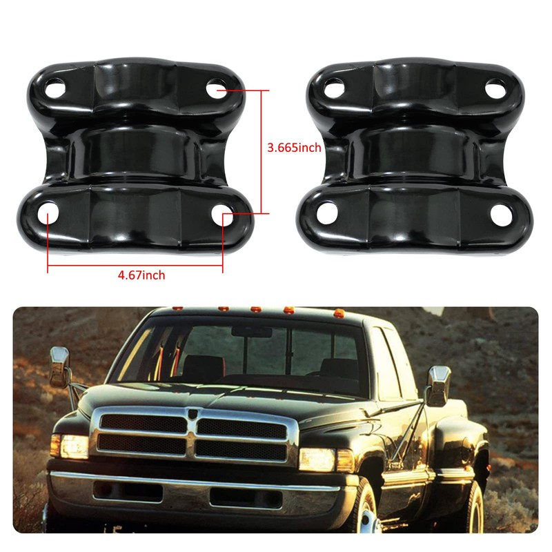 LOSTAR Pair(2) Rear Suspension Leaf Spring Plate For 1995-2002 Ram