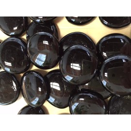LG BLACK Glass Gems, Marbles, Nuggets, Pebbles