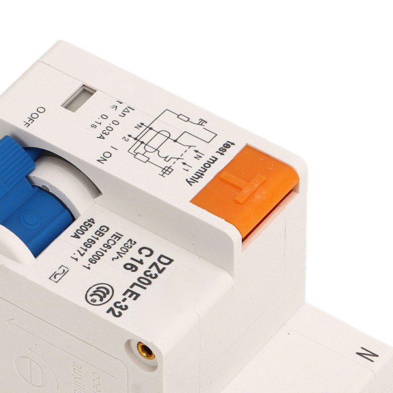 Miniature Circuit Breaker Overload Air Switch Leakage Protection Switch 16A