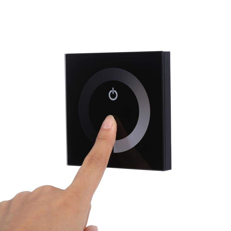 Nikou Monochrome Touch Screen LED Controller, DC 12V-24V Wall Touch