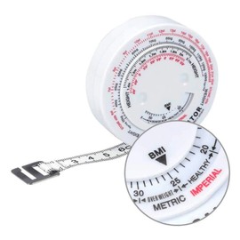 Orzel Cinta Métrica Corporal Medición ICM - Cinta antropométrica retráctil de Medir Cuerpo para costura, Measuring Tape medica portátil para Nutrición, Antropometría y Costurero (150 cm, BMI-ICM)