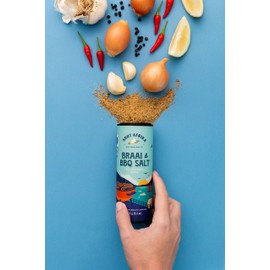 Sout Afrika Braai & BBQ Salt 150g | Premium Artisan Salts & Seasonings | Proudly South African | BBQ, Braai, Frying & other cooking | All Natural | Beautiful Packaging | Great Foodie Gift