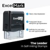 ExcelMark Paid Self Inking Rubber Stamp - Red Ink with