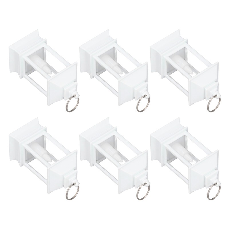 6PCS Ramadan Decorative Lights House Shape Plastic Wind Light Fireplace