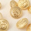 Ymapinc 14pcs Metal Gold Blazer Buttons Set - 18mm &