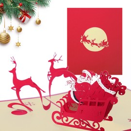 UOY Christmas card pop-up card, Christmas cards, 3D pop-up Christmas card, 3D Christmas cards with envelope for Christmas, holidays, birthdays