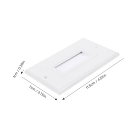 TEHAUX Wall Plate Cable Pass Through Outlet Cover Durable Cable Management Panel for Organized Cords Suitable for Wall Mount Tv Speaker Wires More Easy Installation Versatile Design