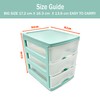 Plastic Desktop Storage Unit with Drawers, Stationary Arts Drawer Desktop
