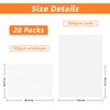 20 Pack 5x7 inch Blank White Greeting Cards and Envelopes,