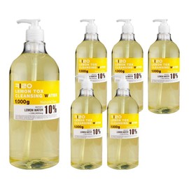 Kirokos Natural Water Lemon Tox Cleansing Water, 1kg, 6 pieces / 키로코스 내추럴 수 레몬 톡스 클렌징 워터, 1kg, 6개