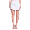 YMI Women's Denim Wrap Skort, K White, 5