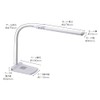 OHM DS-LS36C-W 06-3839 LED Desk Lamp, White, Desk Light, Learning